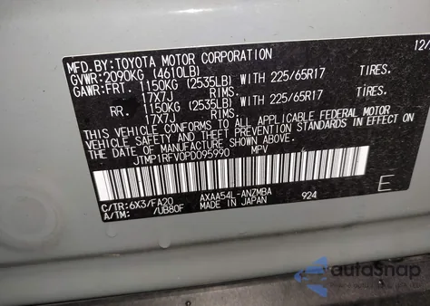 2023 Toyota Rav4 Xle from USA, damaged, VIN JTMP1RFV0PD095990
